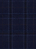Reda Gulf Blue Checks Wool Jacket - StudioSuits