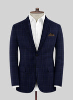 Reda Gulf Blue Checks Wool Suit - StudioSuits