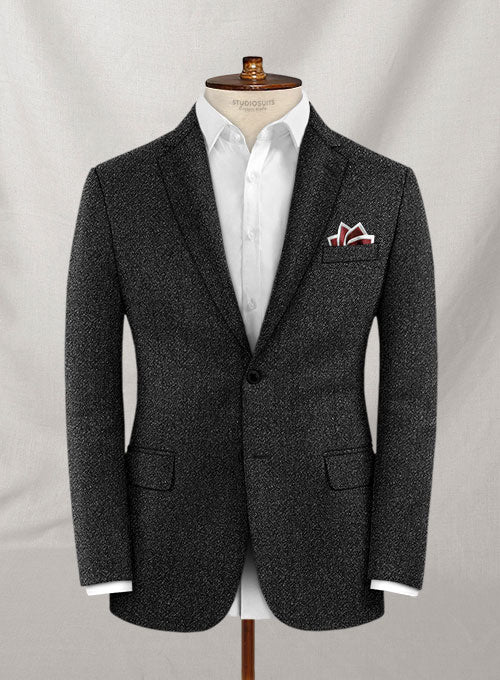 Reda Haze Black Pure Wool Suit - StudioSuits