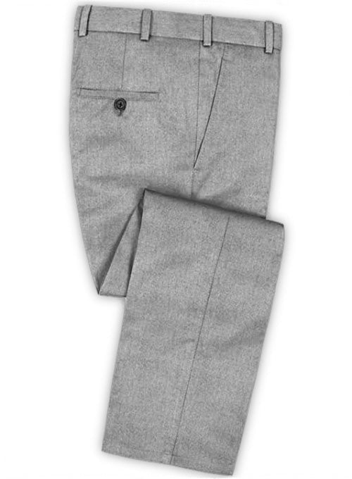 Reda Haze Gray Pure Wool Pants - StudioSuits