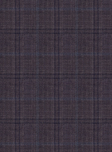 Reda Haze Purple Checks Wool Jacket - StudioSuits