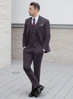 Reda Haze Purple Checks Wool Suit - StudioSuits