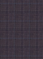 Reda Haze Purple Checks Wool Suit - StudioSuits