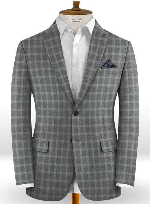 Reda Hirso Gray Wool Suit - StudioSuits