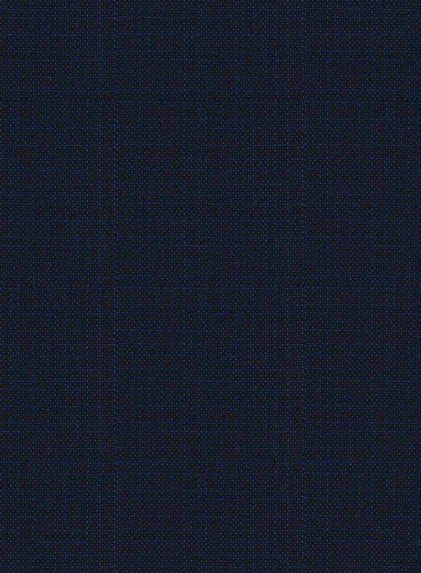 Reda Hopsack Dark Blue Wool Jacket - StudioSuits