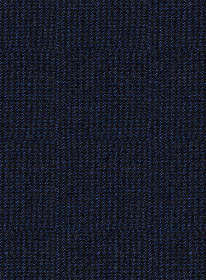 Reda Hopsack Dark Blue Wool Jacket - StudioSuits