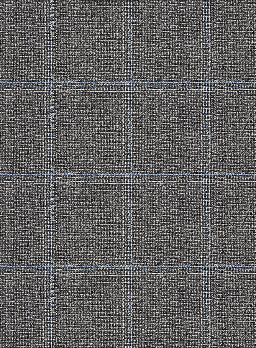 Reda Igidro Gray Checks Wool Jacket - StudioSuits