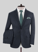 Reda Indigo Blue Wool Suit - StudioSuits