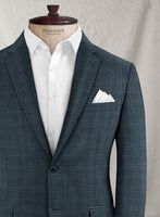 Reda Isle Blue Checks Wool Suit - StudioSuits