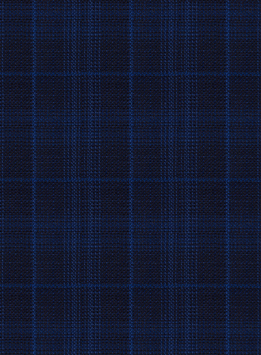 Reda Jagur Blue Checks Wool Jacket - StudioSuits