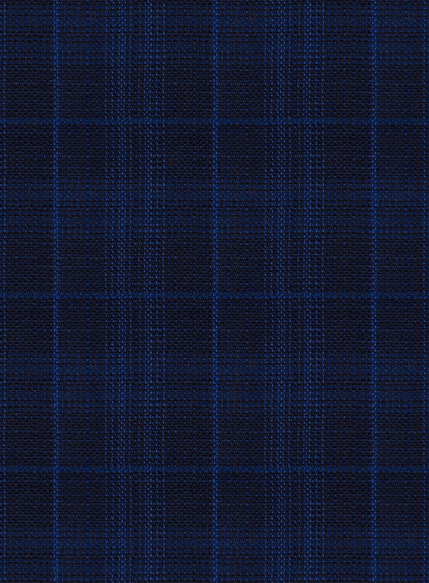 Reda Jagur Blue Checks Wool Jacket - StudioSuits