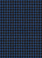Reda Lapis Blue Checks Wool Jacket - StudioSuits