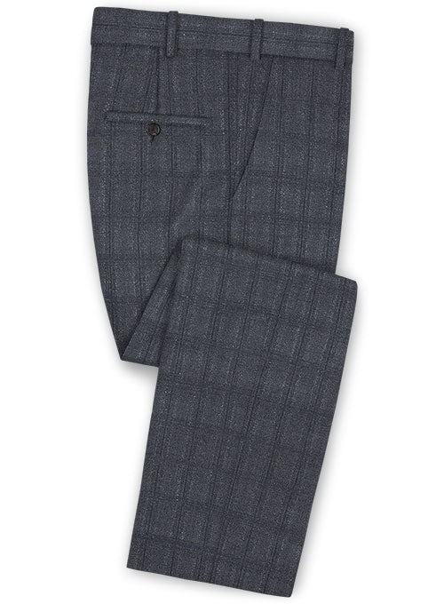 Reda Lunadi Gray Wool Pants - StudioSuits