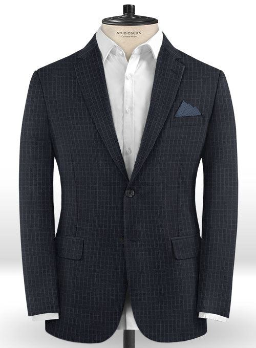 Reda Mecra Blue Wool Suit - StudioSuits