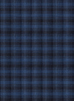 Reda Mid Blue Checks Wool Suit - StudioSuits