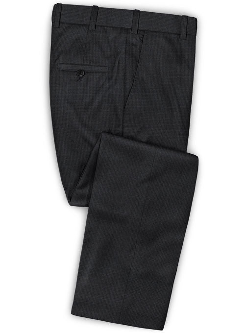 Reda Midnight Black Wool Pants - StudioSuits