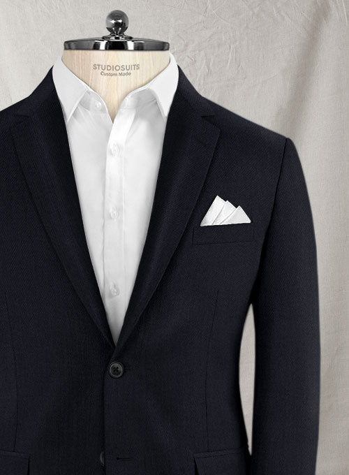 Reda Midnight Blue Wool Jacket - StudioSuits