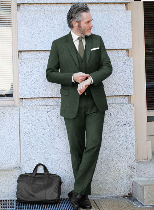 Reda Moss Green Pure Wool Suit - StudioSuits