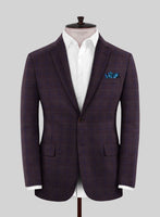 Reda Mulled Wine Checks Wool Suit - StudioSuits