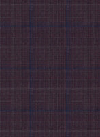 Reda Mulled Wine Checks Wool Suit - StudioSuits