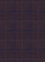 Reda Mulled Wine Checks Wool Suit - StudioSuits