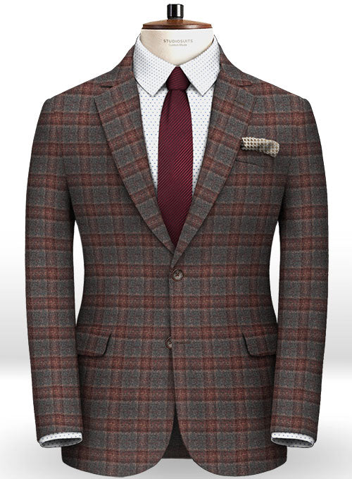 Reda Multi Checks Pure Wool Suit - StudioSuits