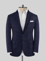 Reda Navy Checks Wool Suit - StudioSuits