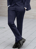 Reda Navy Checks Wool Suit - StudioSuits