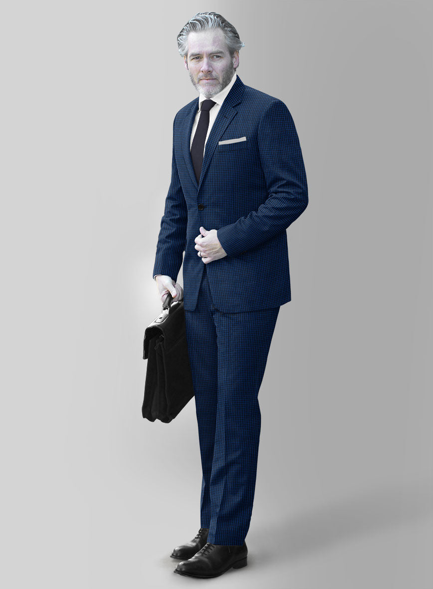 Reda Ocean Blue Wool Suit - StudioSuits