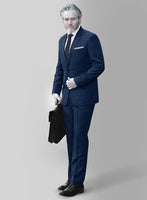 Reda Ocean Blue Wool Suit - StudioSuits