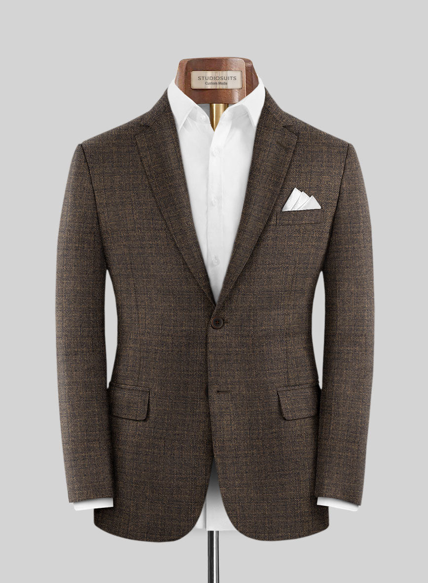 Reda Omiro Brown Wool Suit - StudioSuits