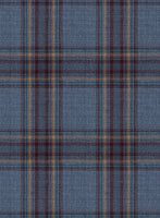 Reda Pale Aqua Checks Wool Jacket - StudioSuits
