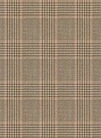 Reda Pale Brown Checks Wool Jacket - StudioSuits