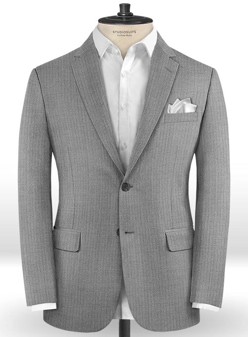 Reda Quartzo Gray Wool Jacket - StudioSuits