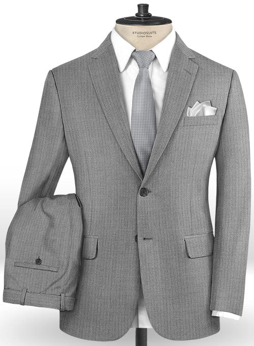Reda Quartzo Gray Wool Suit - StudioSuits