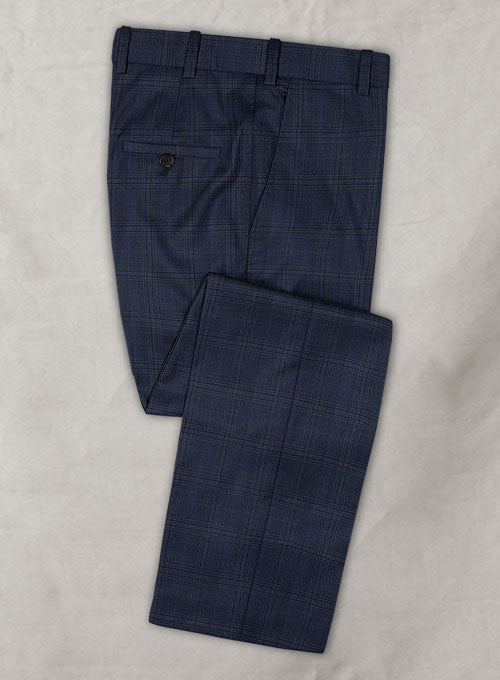 Reda Regatta Blue Checks Wool Suit - StudioSuits