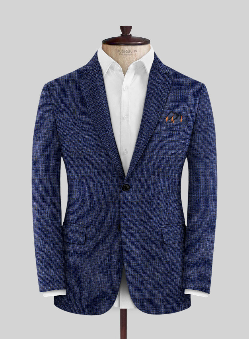 Reda Arijo Royal Blue Wool jacket - StudioSuits