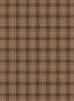 Reda Rope Brown Checks Wool Suit - StudioSuits