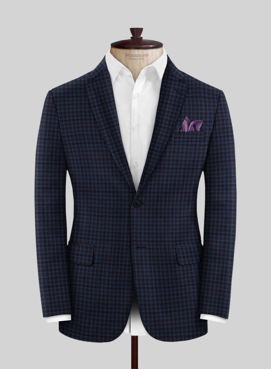 Reda Sarmen Checks Wool Jacket - StudioSuits