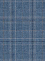 Reda Sky Blue Checks Wool Suit - StudioSuits