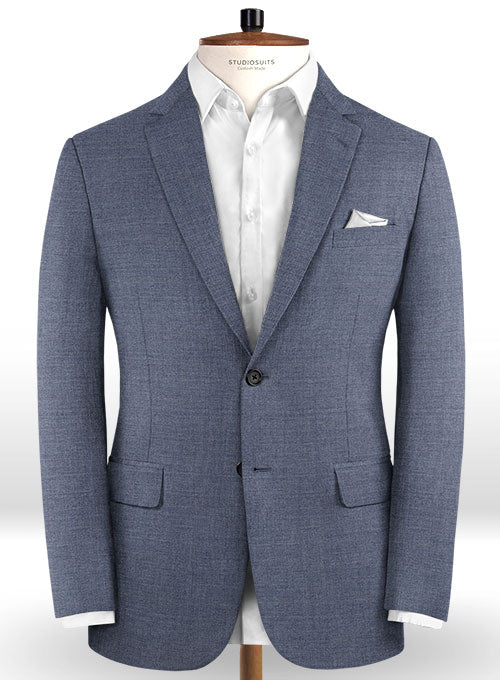 Reda Steel Blue Pure Wool Suit - StudioSuits