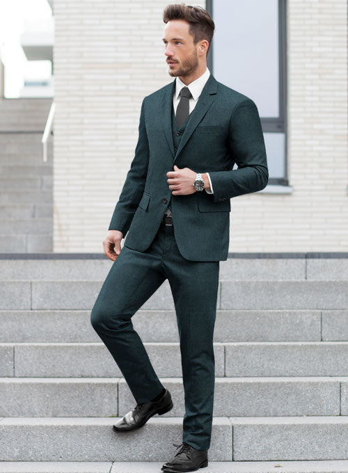 Reda Steel Green Pure Wool Suit - StudioSuits