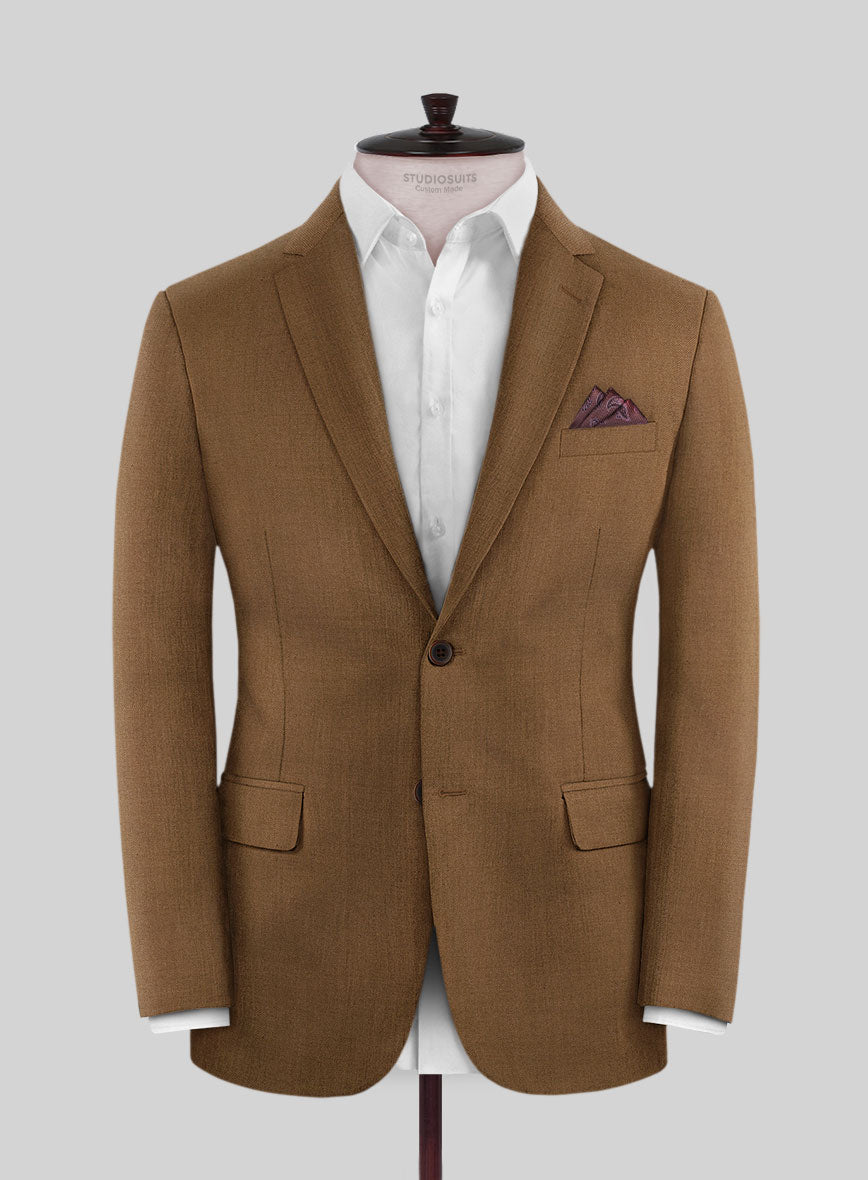 Reda Tan Wool Jacket - StudioSuits