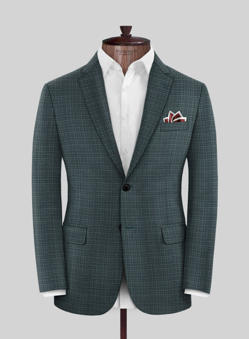 Reda Tomare Green Wool Jacket - StudioSuits