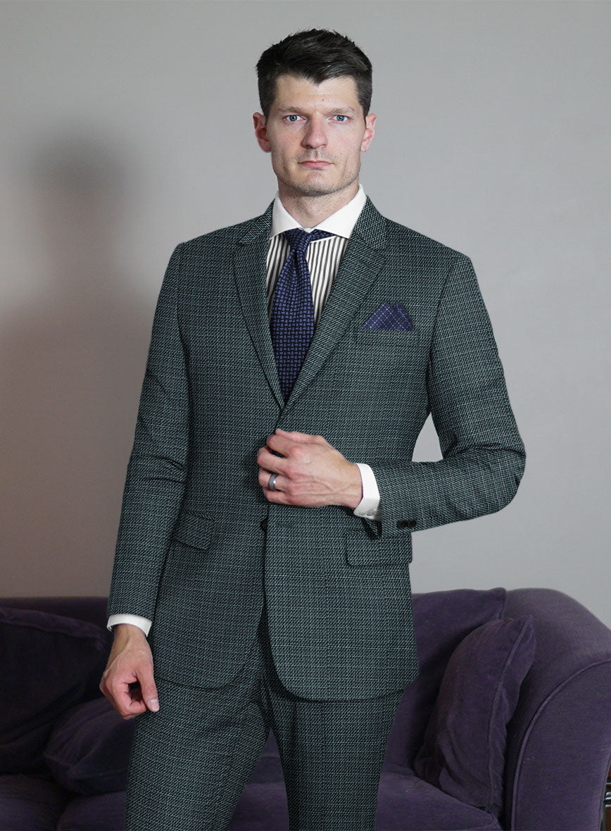 Reda Tomare Green Wool Jacket - StudioSuits