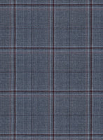 Reda Tropical Blue Checks Wool Jacket - StudioSuits