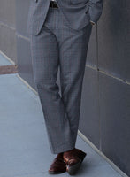 Reda Tropical Blue Checks Wool Suit - StudioSuits