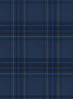 Reda Vale Blue Checks Wool Jacket - StudioSuits