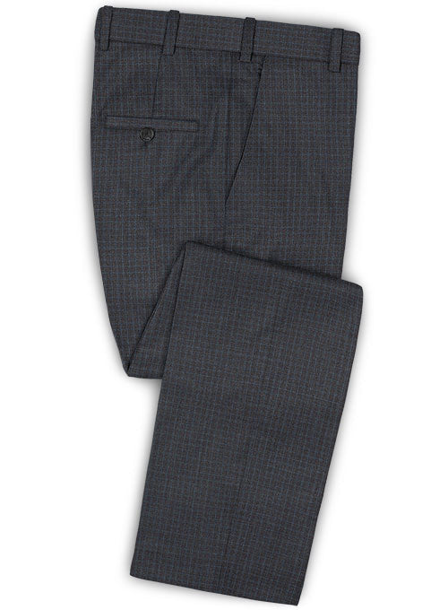 Reda Wateri Gray Wool Pants - StudioSuits