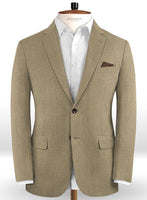 Reda Worsted Beige Pure Wool Jacket - StudioSuits